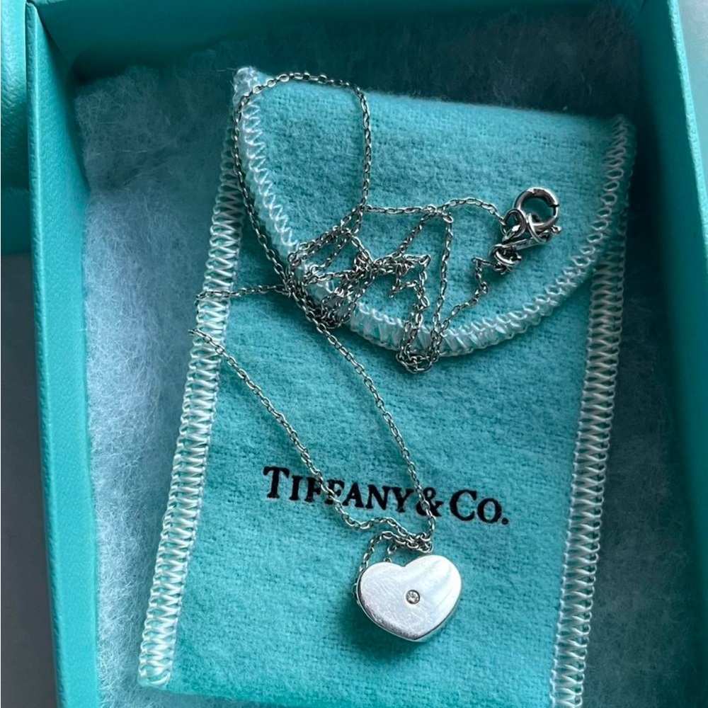 Tiffany & Co. Silver Heart Pendant Necklace